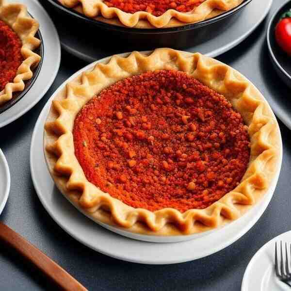 Пирог из сладкого перца и фарша
